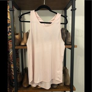 Athleta Open-Back Workout Tank (Light Pink)